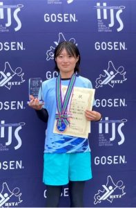 女子ソフトテニス部3年　庭田 咲月さん　ハイスクールジャパンカップ　第3位❗🎾